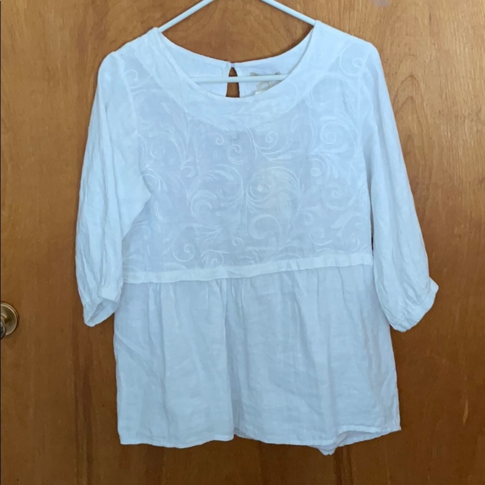 *Made in Italy* linen blouse